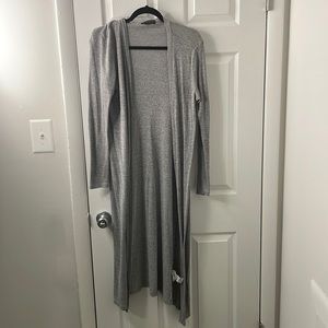 Grey long cardigan
